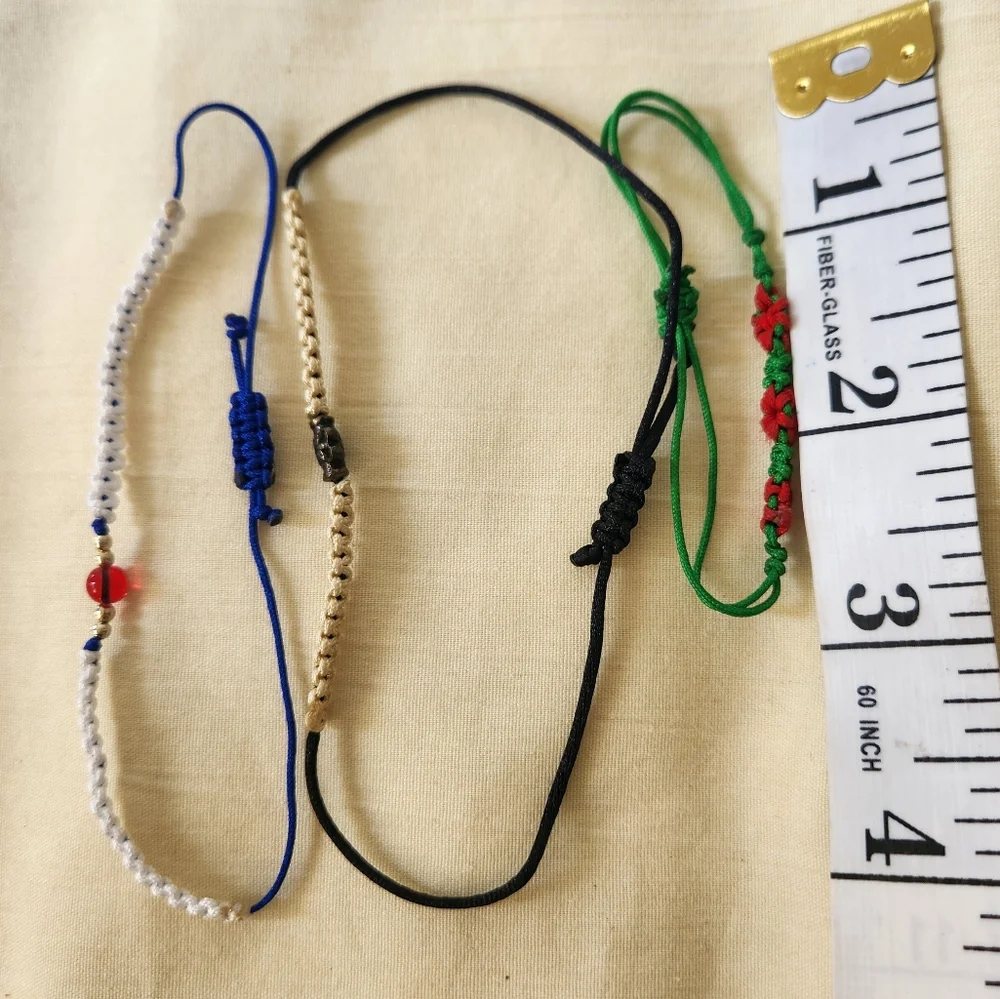 3 Pieces Handcrafted Multicolor Kids Bracelet Set #08